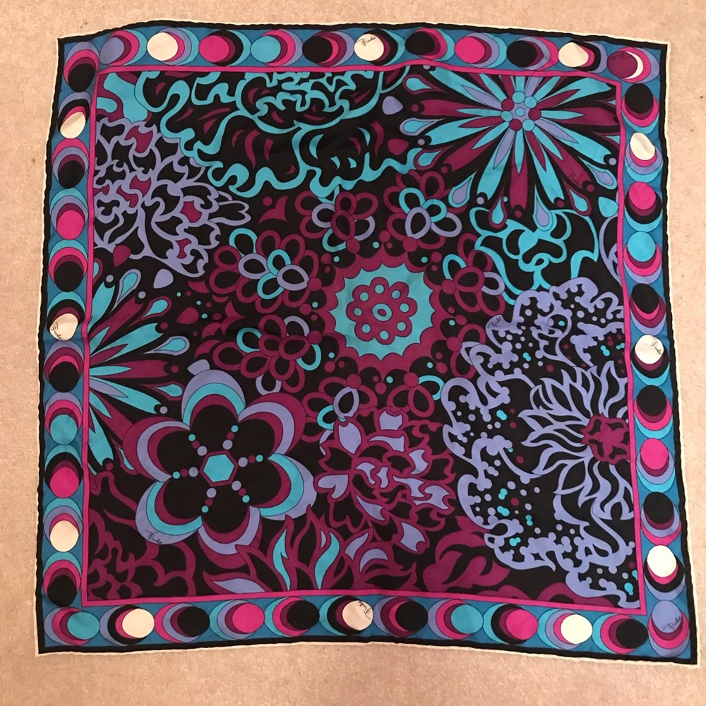 Authentic Emilio Pucci square scarf
